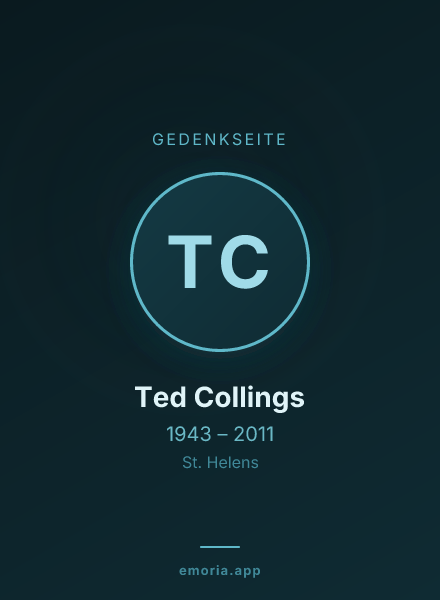 Gedenkportrait von Ted Collings