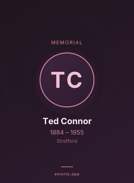 Memorial portrait of Ted Connor