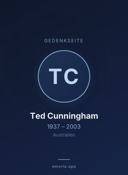 Gedenkportrait von Ted Cunningham