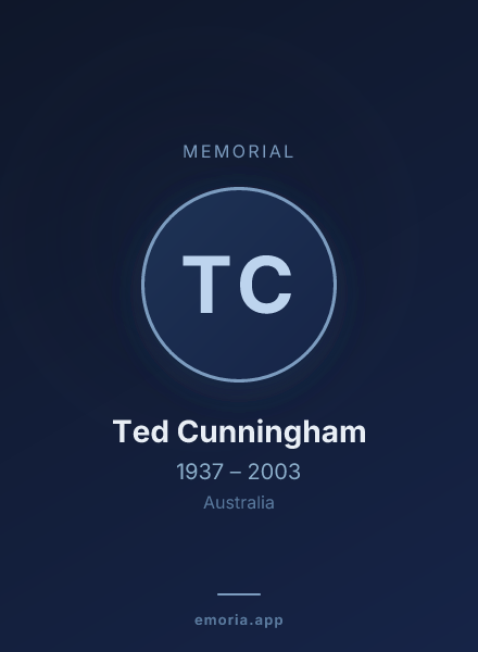 Memorial portrait of Ted Cunningham