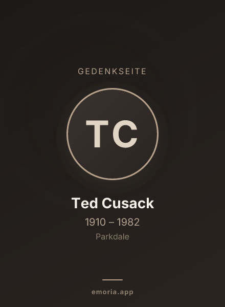 Gedenkportrait von Ted Cusack