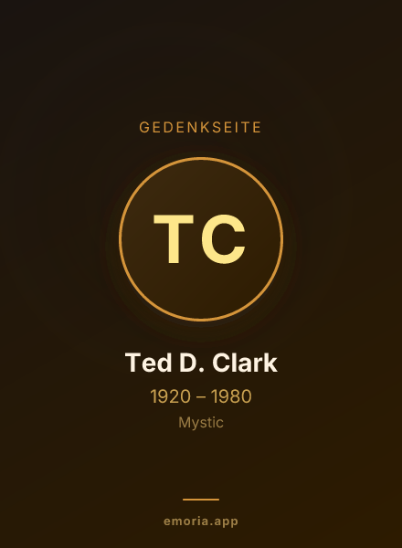 Gedenkportrait von Ted D. Clark