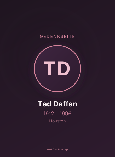 Gedenkportrait von Ted Daffan