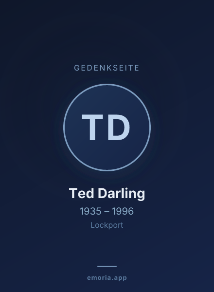 Gedenkportrait von Ted Darling