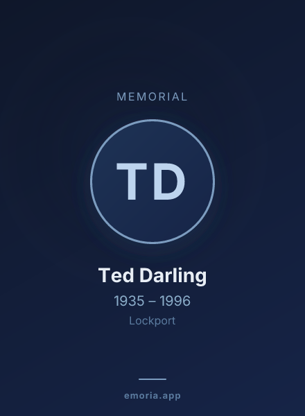 Memorial portrait of Ted Darling