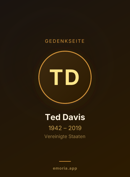 Gedenkportrait von Ted Davis