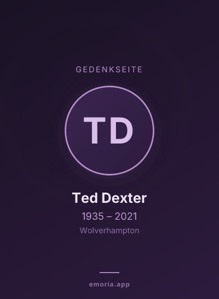 Gedenkportrait von Ted Dexter