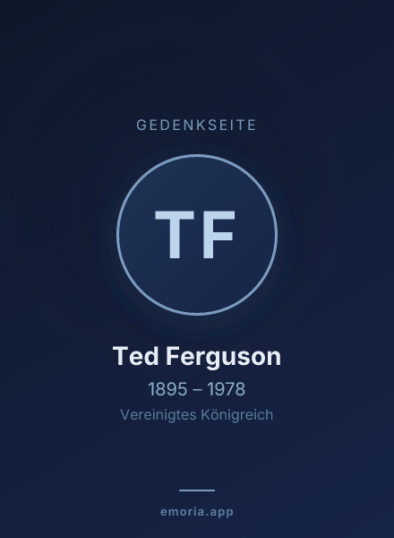 Gedenkportrait von Ted Ferguson