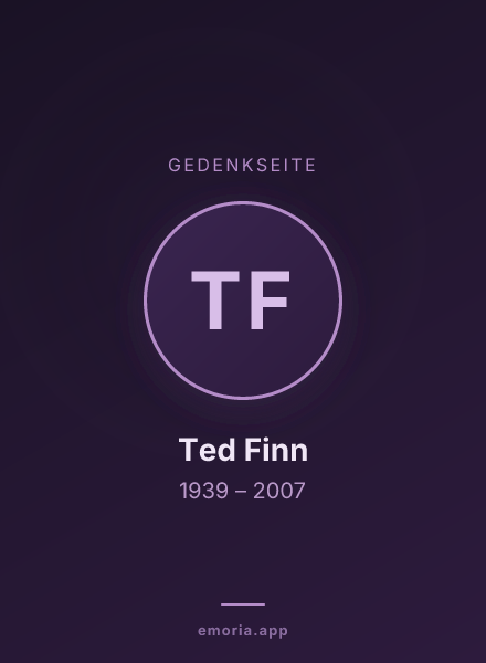 Gedenkportrait von Ted Finn