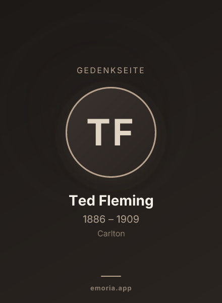 Gedenkportrait von Ted Fleming