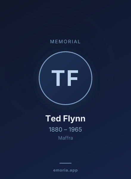 Memorial portrait of Ted Flynn