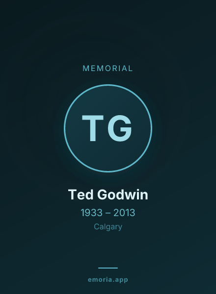 Memorial portrait of Ted Godwin
