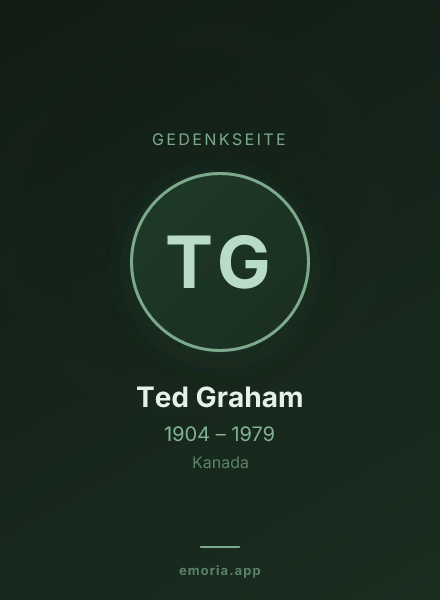 Gedenkportrait von Ted Graham
