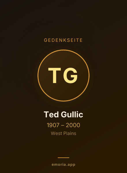 Gedenkportrait von Ted Gullic