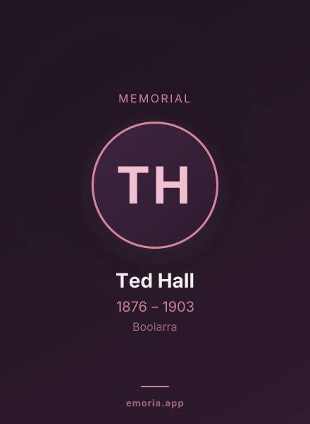 Memorial portrait of Ted Hall