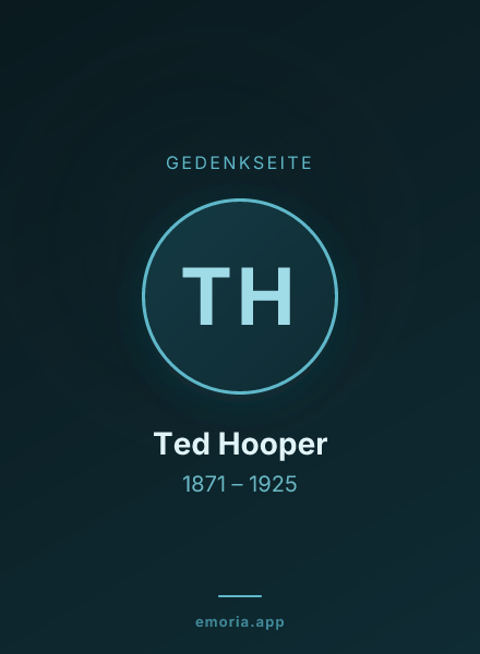 Gedenkportrait von Ted Hooper