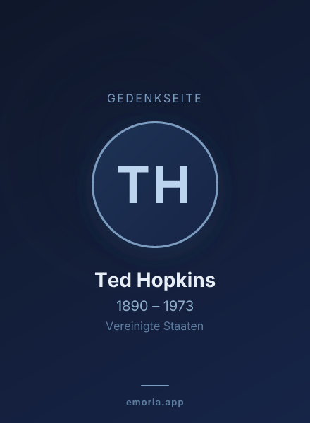 Gedenkportrait von Ted Hopkins