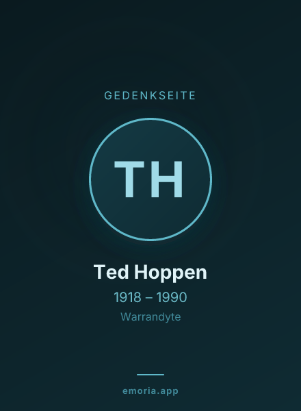 Gedenkportrait von Ted Hoppen