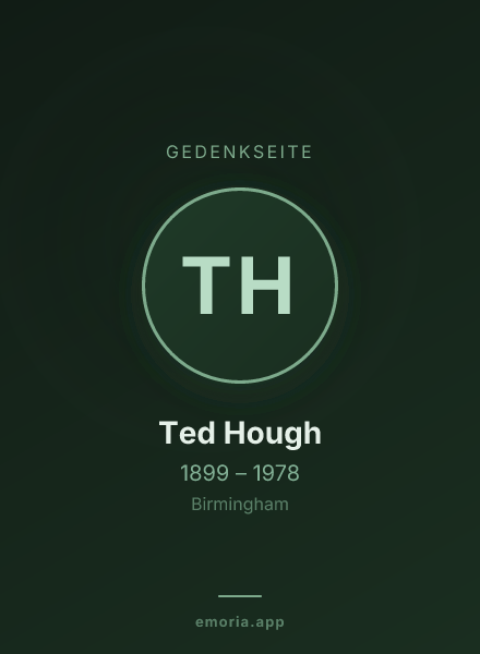Gedenkportrait von Ted Hough