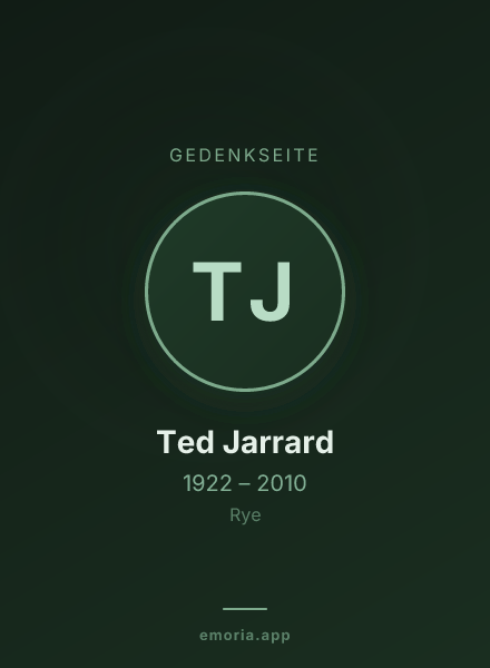 Gedenkportrait von Ted Jarrard