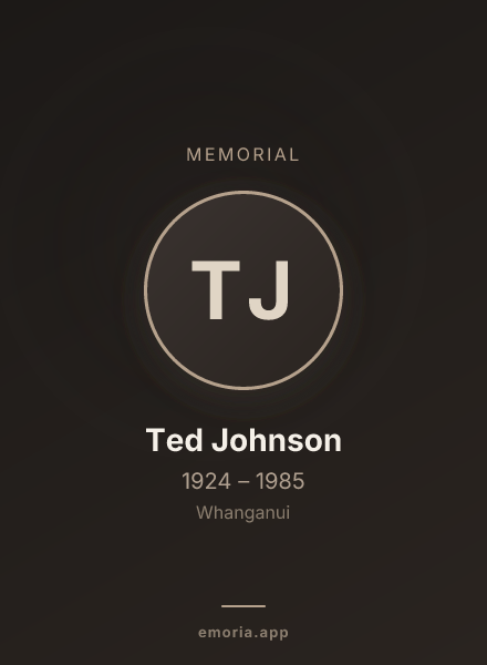 Memorial portrait of Ted Johnson