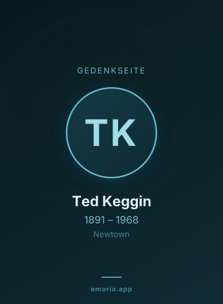 Gedenkportrait von Ted Keggin