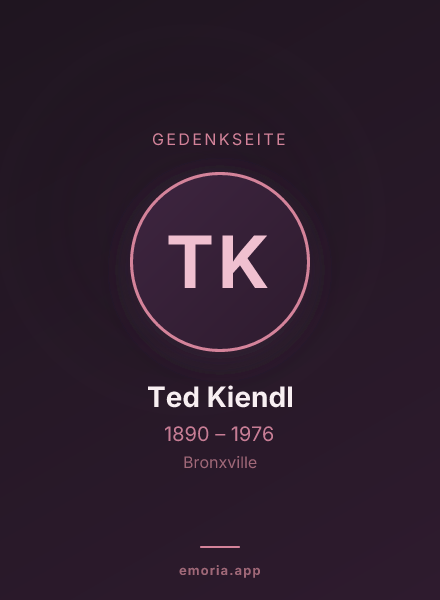 Gedenkportrait von Ted Kiendl