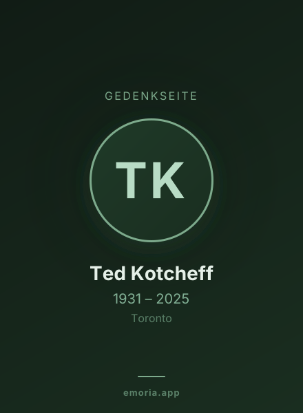 Gedenkportrait von Ted Kotcheff