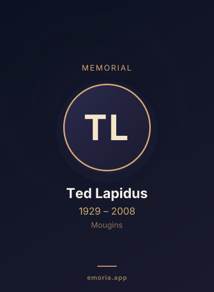 Memorial portrait of Ted Lapidus