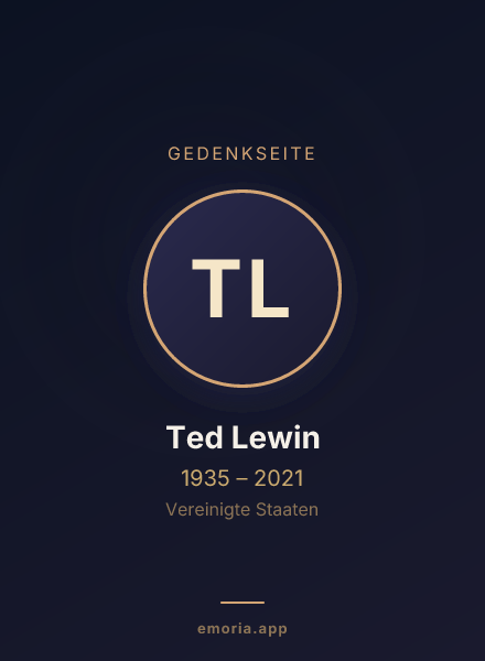 Gedenkportrait von Ted Lewin