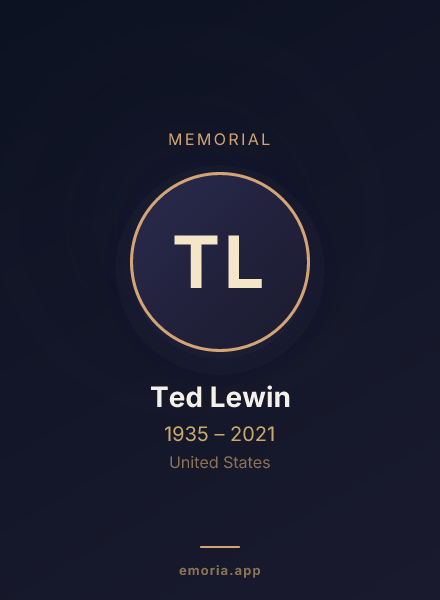 Memorial portrait of Ted Lewin