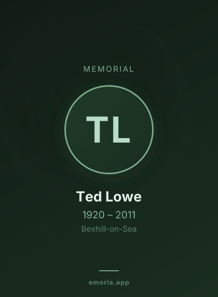 Memorial portrait of Ted Lowe