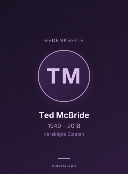 Gedenkportrait von Ted McBride