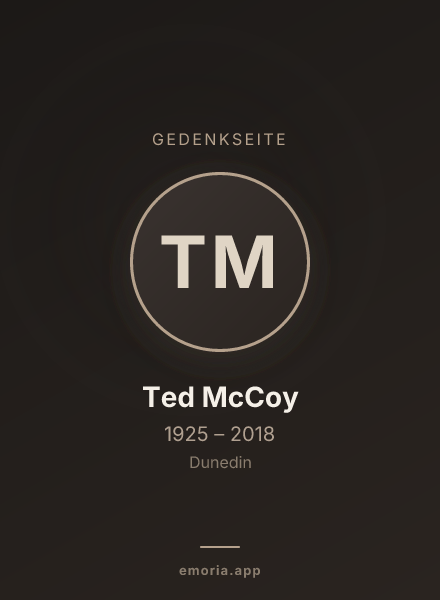 Gedenkportrait von Ted McCoy