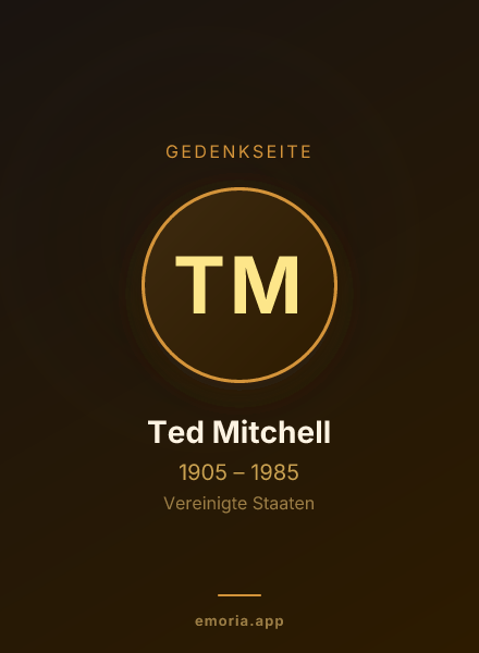 Gedenkportrait von Ted Mitchell