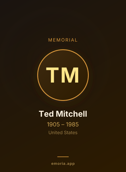 Memorial portrait of Ted Mitchell