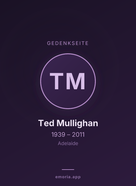Gedenkportrait von Ted Mullighan