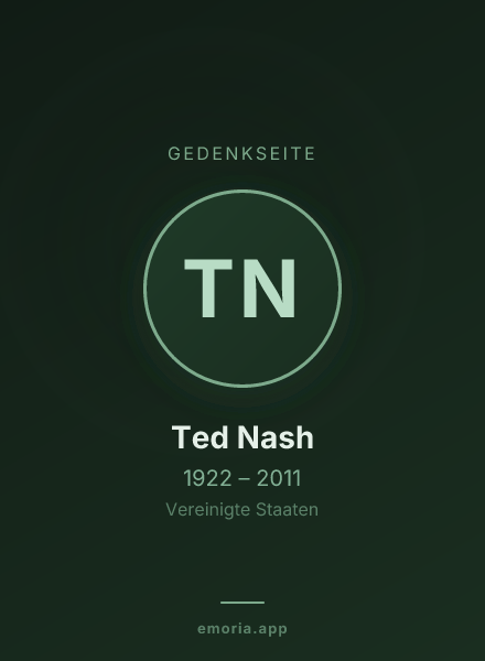 Gedenkportrait von Ted Nash