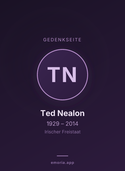 Gedenkportrait von Ted Nealon