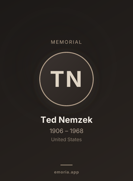 Memorial portrait of Ted Nemzek