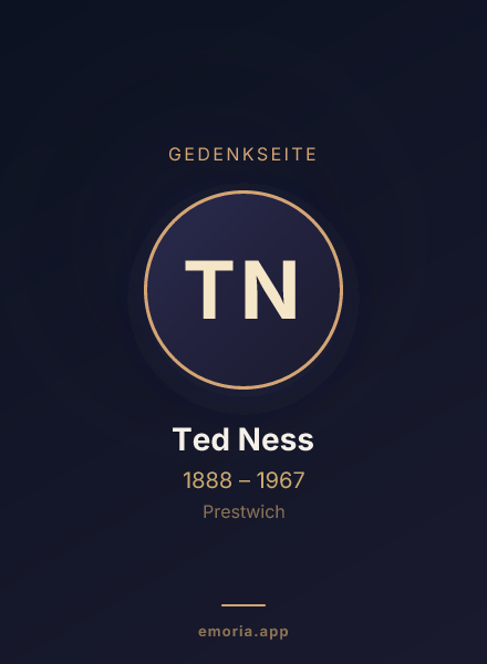 Gedenkportrait von Ted Ness