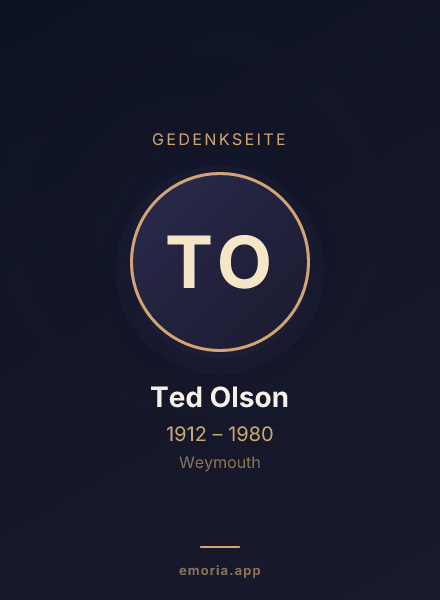 Gedenkportrait von Ted Olson
