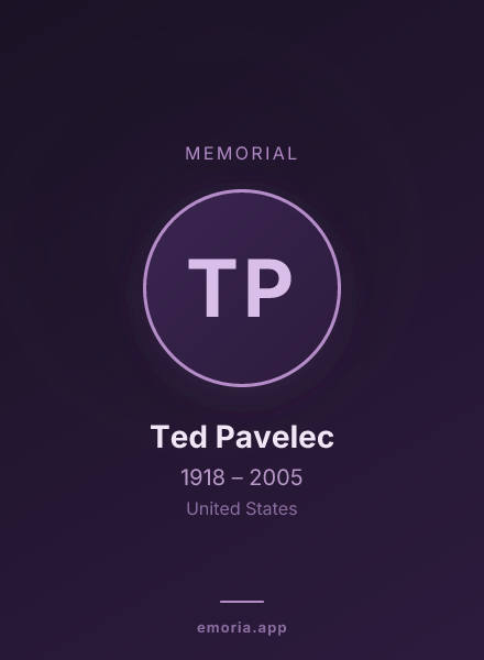 Memorial portrait of Ted Pavelec
