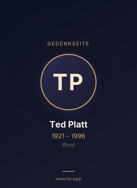 Gedenkportrait von Ted Platt