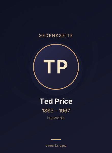 Gedenkportrait von Ted Price