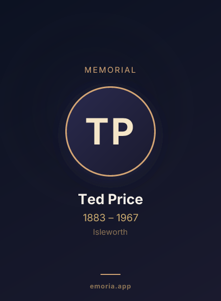 Memorial portrait of Ted Price