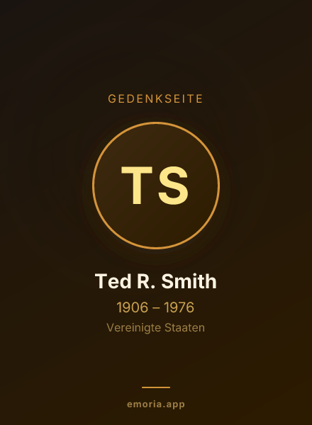 Gedenkportrait von Ted R. Smith