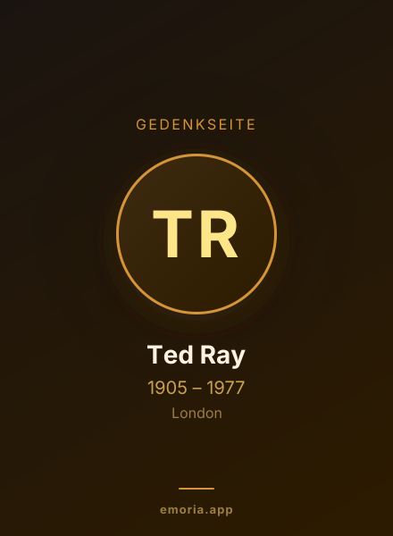 Gedenkportrait von Ted Ray