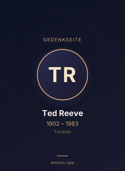 Gedenkportrait von Ted Reeve