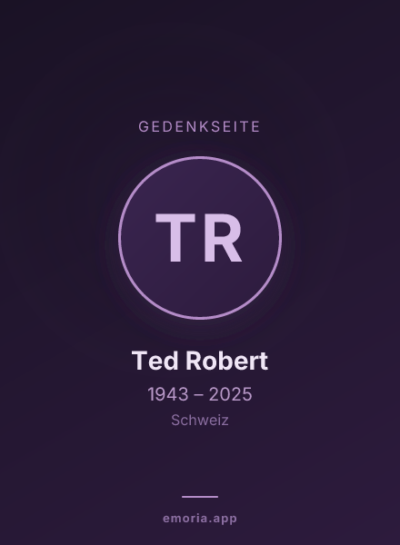 Gedenkportrait von Ted Robert